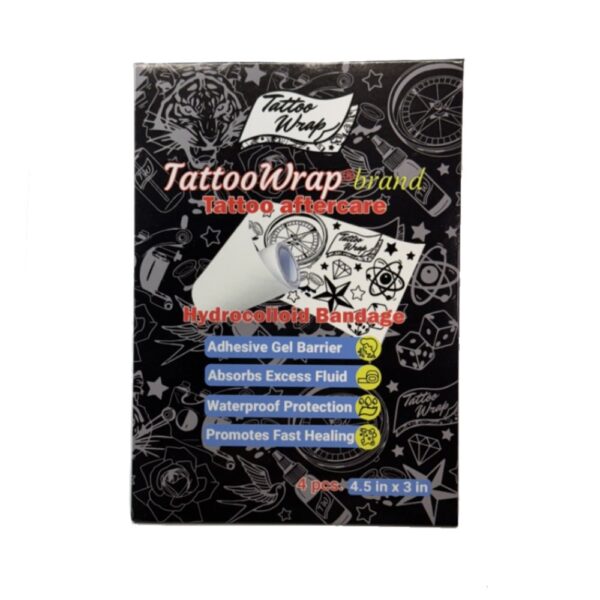Aftercare Bandage, 4.5" x 3", Pack-4 - Tattoo Wrap